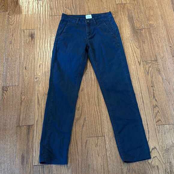 Serge Blanco Francais 702 navy slim chino pants size 28 - Picture 3 of 14